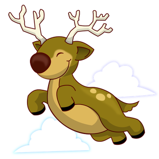 Flying-Reindeer-rudolph