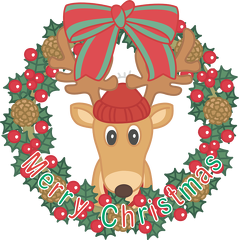 Rudolph-wreath