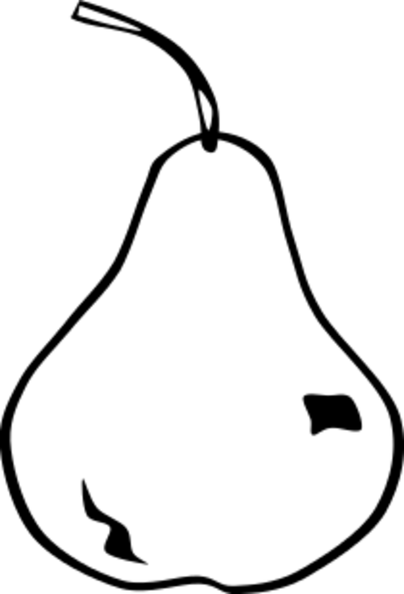pear simple bw