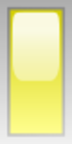 led rectangular v yellow