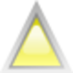 led triangular 1 yellow