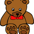 simple teddy bear with  01