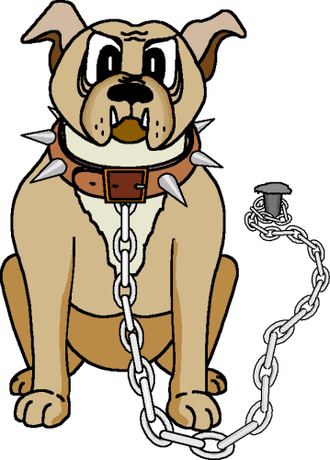 chained-dog