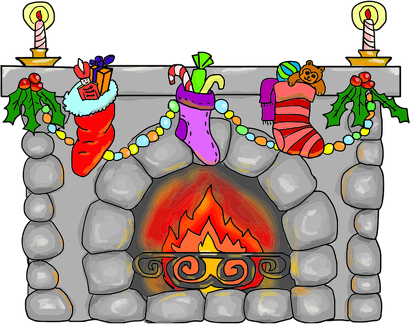 fireplace-with-stockings