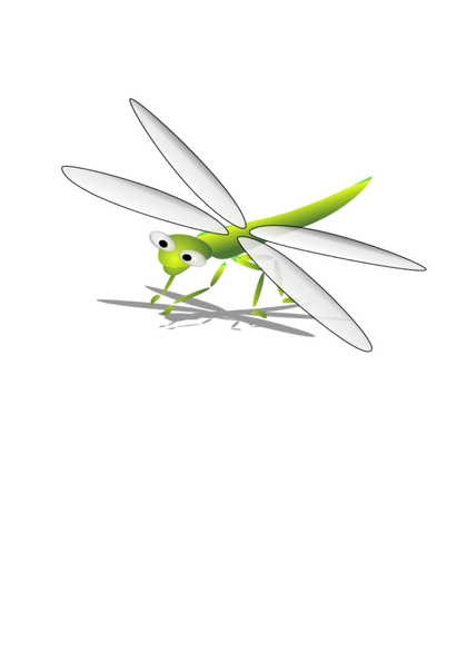 green dragonfly